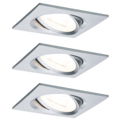 Paulmann 93456 Nova Flush Mount Light Set: LED 18W Aluminium 3-Piece