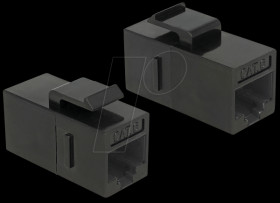 86381 Keystone Module RJ45 jack > RJ45 jack Cat.6 UTP black