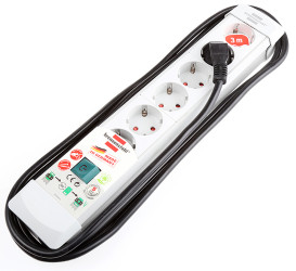 Przedłużacz 3m 6 gniazda Przedłużacz z gniazdami typ Typ F - niemieckie Schuko CEE 7/7 niemieckie Schuko/francuskie 16A