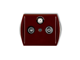 TREND Gniazdo antenowe RTV-SAT końcowe multimedialne (Internet) brązowy 4GM KARLIK