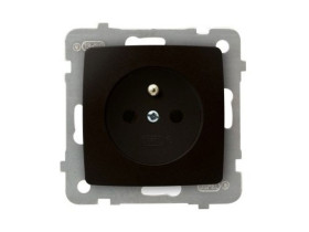 KARO Gniazdo pojedyncze z uziemieniem czekoladowy metalik GP-1SZ/m/40 OSPEL