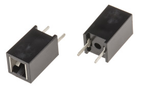 Uchwyt na żarówkę wskaźnika, oprawa: Do montażu na płytce drukowanej, dł.: 12mm