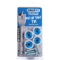 Gripit GPTVKIT TV Kit, Clam Pack