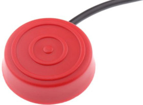 Przełącznik okrągły IP67 Mieszek przełącznika nożnego Chwilowy PVC, Jednobiegunowy jednopozycyjny (SPST) 50 mA 30V