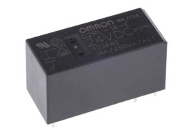 Przekaźnik monostabilny 24V dc SPST Omron 400mW, montaż PCB 1.44 kΩ