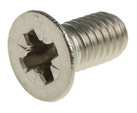 Śruby maszynowe M6 łeb z łbem stożkowym Stal nierdzewna długość 12.0mm skok 1.0mm