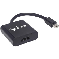 Manhattan 152570 Mini Displayport Adapter Black Shielded 15cm HDMI Socket