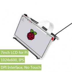 Kolorowy ekran DPI LCD IPS 7&quot; 1024x600 do Raspberry Pi - Waveshare 12885