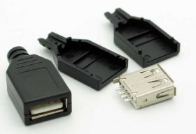 GNIAZDO USB-A NA PRZEWOD Z OSL