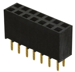 Gniazdo PCB 14 -pinowe 2 -rzędowe raster: 2.54mm typu płytka – płytka Proste Przewlekany