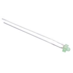 Green 1.8mm LED Diffused 2200mcd 60°