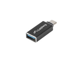 Adapter USB-C 3.1 - USB-A czarny OTG LANBERG