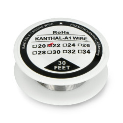 Drut oporowy Kanthal A1 0,64mm 4,9Ω/m - 9,1m