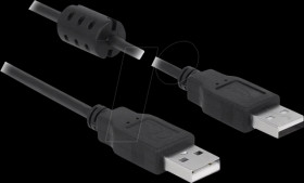 84890 Delock Cable USB 2.0 Type-A male > USB 2.0 Type-A male 1.5 m bla