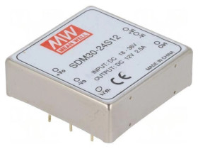 Przetwornica DC/DC 30W 18-36VDC 12VDC Iwyj 2, 5A SDM30-24S12