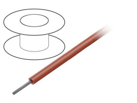 1850 RD005 Przewód na rolce o długości 30,5m linka Cu, 600V PVC czerwony 32 AWG