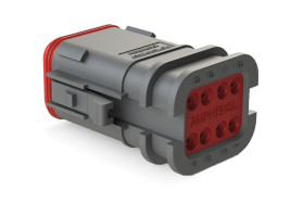 Złącze samochodowe 8-pinowe Amphenol Industrial 2-rzędowe Żeński 13A AT Montaż na kablu Złącze samochodowe