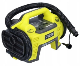 Zestaw Ryobi kompresor 18V + odkurzacz ręczny 18V + akumulator 2.0Ah z ładowarką