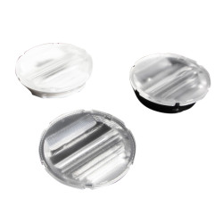 Soczewka LED Eliptyczny, kąt widzenia 15 ° Bezbarwny Metakrylan polimetylu (PMMA) Okrągły, Ledil, seria: Amy 50