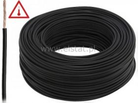 Przewód silikonowy SIF 0,5mm2 czarny, do 180 °C