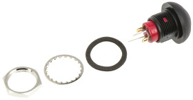 Przycisk miniaturowy Chwilowy SPST średnica wycięcia 13.6mm, montaż panelowy RS PRO