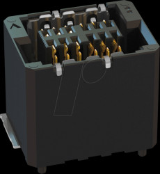 406-53112-51 Zero8 s straight 7.85mm shield 12-pin, socket, MID, shielded