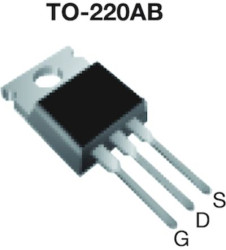 MOSFET N-kanałowy 4,4 A TO-220AB 800 V 1.35 Ω