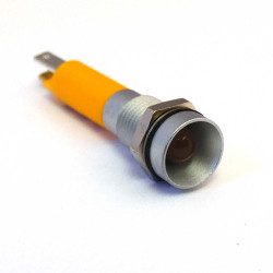 Lampka kontrolna do montażu panelowego 24V dc, Żółta 8mm LED CML Innovative Technologies