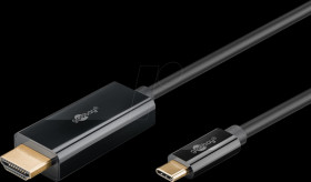 75696 Adapterkabel USB C &gt; HDMI, 4K 60 Hz, 1,0 m