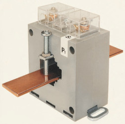 Przekładnik prądowy prąd wej 150A HOBUT prad wyj 5 A otwór 40mm do montażu w podstawie
