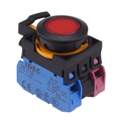 CW1L-M1E11Q4R Red 24V illuminated Momentary Push Button Switch 1NO-1NC IP65 IDEC
