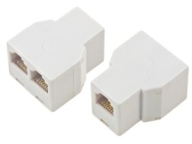 Rozgałęźnik RJ-12 2x gniazdo 6p4c na gniazdo 6p4c