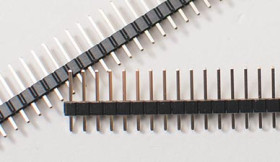 Listwa kołkowa goldpin 1x40pin THT prosta raster 2.54 mm