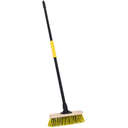 Bulldozer HQ.COP.02/BY.C4 Stiff Dual PET Wooden Broom with Metal Handle 279mm