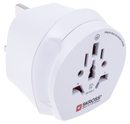Adapter podróżny kraj 1 Australia, Chiny, Europa, Włochy, Szwajcaria, Wielka Brytania, USA kraj 2 Europa, Wielka