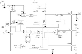 16V 3.8A synchronous boost with load disconnect
