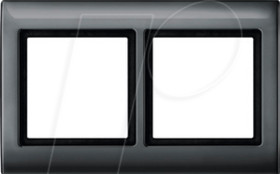 400214 Aqua design frame - 2-gang, anthracite