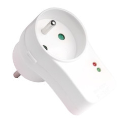 Rozgałęźnik 1gn zu z filtrem biały R-10F ELGOTECH