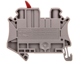 Złączka przelotowa 2-przewodowa z odłącznikiem nożowym 6mm2 szara UT 6-MTL KNIFE-RD 3046153 /50szt./