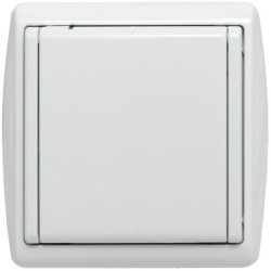 KOS1 Gniazdo bryzgoszczelne z/u IP44 klapka biała 110439
