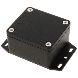 Hammond 1550Z104FBK Thick Wall Flanged Die Cast Enclosure, 65 x 58 x 35, Black
