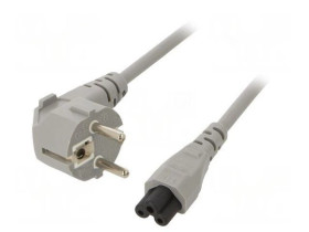 SN314-3/07/1.5GY Kabel: 3x0,75mm2, CEE 7/7 (E/F) wtyk kątowy,IEC C5 żeński