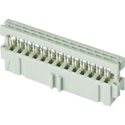 TE 2-215911-0 Amp-latch Mil-type IDC Socket Gold 2 x 10P Grey