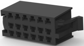 Connector, 18 pole, black, 770199-1