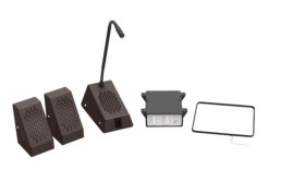Zestaw interkomowy powierzchniowy, z pętlą indukcyjną, czarny, STS-K002L-B