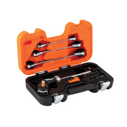 Bahco 808050P-25 Pistol Grip Ratcheting Screwdriver Set, 25 Piece