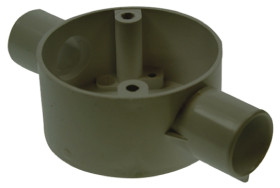 Łącznik do kanałów kablowych Schneider Electric 25mm Puszka przelotowa uPVC Czarny