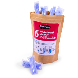 Show-me WCE500R6 Whiteboard Cleaner Refills Pk 6