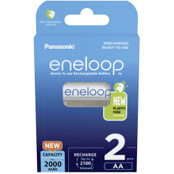 Eneloop 52332160 Eneloop AA Battery NiMH 2000mAh Rechargeable 2 Pack