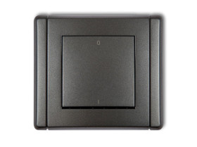 FLEXI Wyłącznik 2-biegunowy grafitowy 11FWP-9 KARLIK